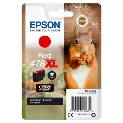 Afbeelding van Epson 478XL (C13T04F54010) Inktcartridge Rood Hoge capaciteit
