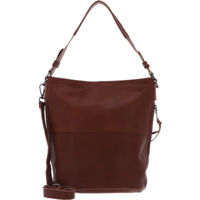 Afbeelding van FREDsBRUDER Leren Schoudertas Jola Hobo Golden Brown Bruine