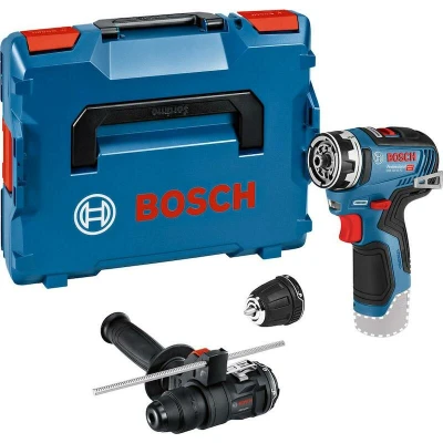 Afbeelding van Bosch Professional GSR 12V 35 FC Accu boormachine, 12 V, incl. 1 x boorhamer opzetstuk, boorhouder, extra handgreep, in L BOXX)
