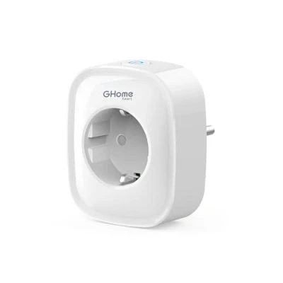 Afbeelding van GHome Smart Intelligent stopcontact, Alexa Plug compatibel met Google Home, afstandsbediening via app, meet het energieverbruik, spraakbediening, slechts 2,4 GHz wifi