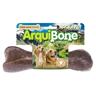 Afbeelding van ARQUIVET Arquibone kaas 20 cm 265 g grote botten voor honden natuurlijke hondensnack kauwbotten aanvullend voer