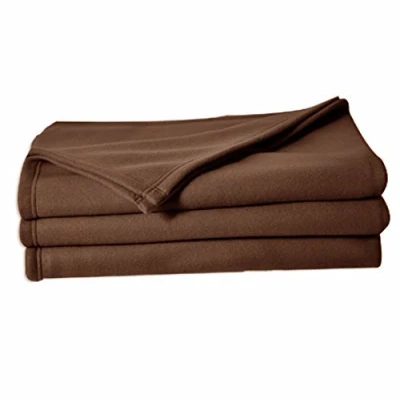 Afbeelding van Poyet Motte Fleecedeken, polyester, chocoladebruin, 260 x 240 cm