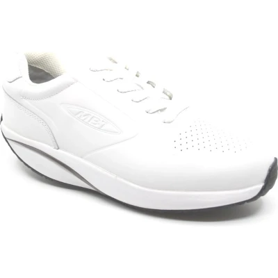 Afbeelding van MBT, MBT 1997 LEATHER W, 700947 16N, Witte dames sneaker wijdte G