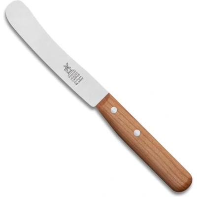 Afbeelding van Robert Herder Ontbijtmes Buckels Carbonstaal Lemmet 118 mm Heft Kersenhout