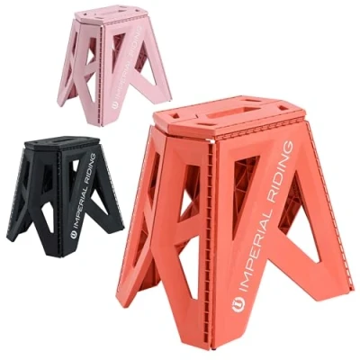 Afbeelding van Imperial Riding Step IRH Sky High, opstapkruk, eenvoudige opslag, draagkracht 90 kg, van 65% gerecycled materiaal, zwart