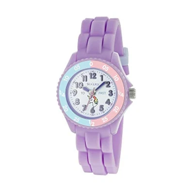 Afbeelding van Tikkers Meisjes Analoog Klassiek Quartz Horloge met Siliconen Band TK0147, Riem