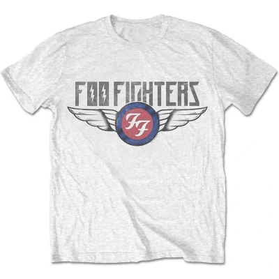 Afbeelding van Foo Fighters Flash Wings Heren T shirt L Wit