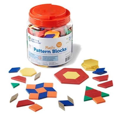 Afbeelding van Learning Resources Plastic Patroon Blokken 250 Stuks Set, 0.5 cm Dikte