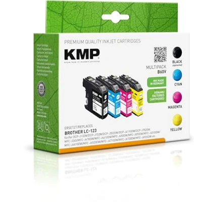 Afbeelding van KMP cartridge Brother LC 123 VALBPDR Multipack 4x 600 S. B60V