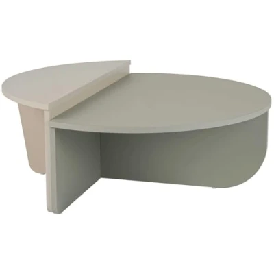 Afbeelding van Asir Salontafel asgroen en zandsteen 90 x 60 30 cm