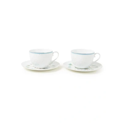 Afbeelding van Koffiekop Pip Studio Jolie Dots Gold 280 ml (2 Delig)