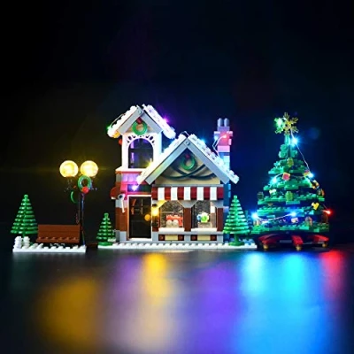 Afbeelding van BRIKSMAX Winterspeelgoedwinkel led verlichtingsset compatibel met Lego 10249 bouwstenenmodel exclusief de set