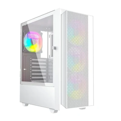 Afbeelding van GEMBIRD ATX Fornax 4000W ARGB Semitorre Box Wit Multi kleuren