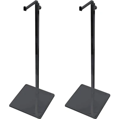Afbeelding van Jonge Wolf 2X Metalen Verstelbare Hoogte Handtas Stand Purses Pruik Sieraden Tassen Display Houder (Zwart)