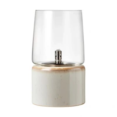 Afbeelding van BITZ Gastro Olielamp Dia 15 x 26 cm Crème