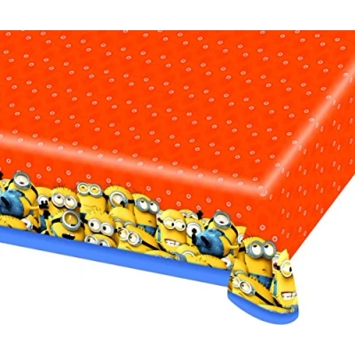Afbeelding van Amscan International 120 x 180 cm Minions kunststof tafelhoezen