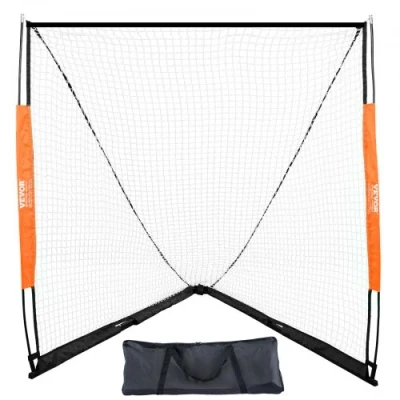 Afbeelding van VEVOR lacrosse doel, 6&#039; x net, draagbaar doel met draagtas, glasvezelpaal, trainingsapparatuur in de achtertuin, eenvoudig op te zetten universiteitsdoel, perfect voor training
