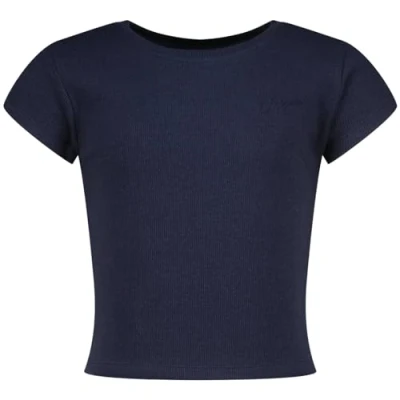 Afbeelding van Top G Basic Crop Rib Tee