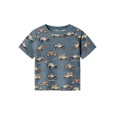 Afbeelding van Name it Tshirt print voor kinderen, Maat: 104, Blue mirage