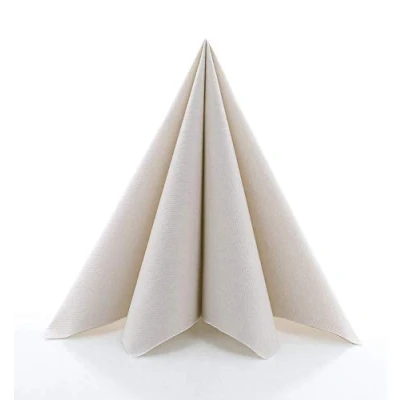Afbeelding van Sovie Linclass Airlaid servetten Pebblestone 50 stuks hoogwaardige wegwerpservetten 40 x cm scheurvast, absorberend en vormvast ideaal voor bruiloften feesten