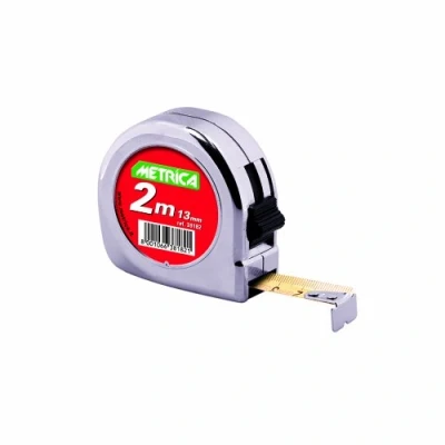 Afbeelding van Metrica 38182 meetlint + stop, verchroomd, 2 m