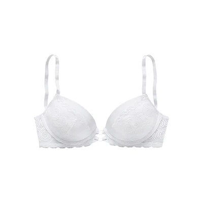 Afbeelding van Lascana Pushup BH, Dames, Maat: 70D, Reinweiß