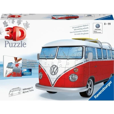 Afbeelding van Ravensburger 3D puzzel VW bus (T1 bully) 162 stukjes