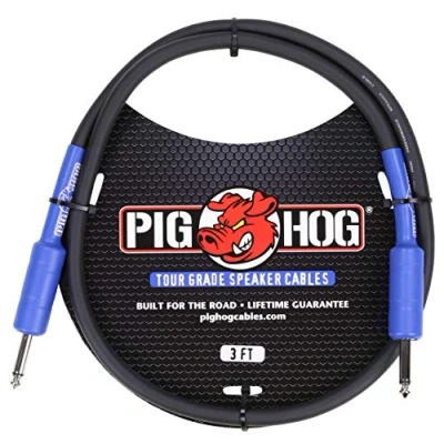 Afbeelding van Pig Hog PHSC3 Hoge Prestaties 14 Gauge 9.2mm 1/4 &quot;Luidsprekerkabel, 3 Voet