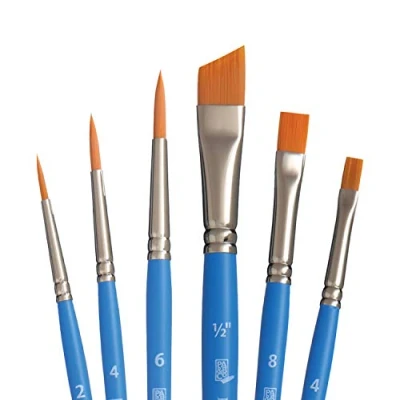 Afbeelding van Princeton SelectArtiste Fine Art Multi Technique Borstelset, 6 x synthetische borstels, ideaal voor professionals en studenten