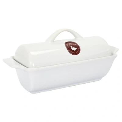 Afbeelding van COOK CONCEPT SMAAK EN KC24201 Medallion Foie Gras Terrine, GRES, wit, rood, wit grijs, voor 500gr