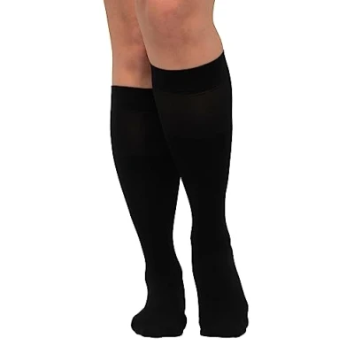 Afbeelding van Ulla Popken Dames grote maten plus size kniekousen, ademend, microvezel, 40 den zwart 1Size 585477130 1, zwart, Eén Maat