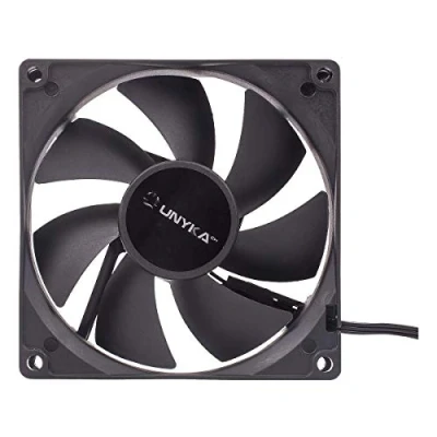Afbeelding van UNYKAch 90 mm pc behuizing ventilator ventilatoren, koelers en radiatoren (pc behuizing, ventilator, 9 cm, 2000 rpm, 19 dB, zwart)