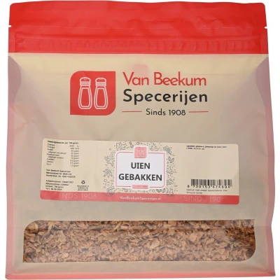 Afbeelding van Van Beekum Specerijen Uien Gebakken 700 gram (hersluitbare stazak)