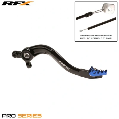 Afbeelding van RFX Pro ST Achterrempedaal Zwart / Blauw Husqvarna FC250 FC350 FC450 TC125 2016 2023