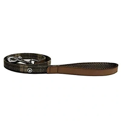 Afbeelding van Rozenhout Luxe Lederen Hond Lead, 40 x 3/4 inch, tartan tweed check