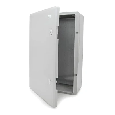 Afbeelding van ELS Elektrotechnika Schakelkast, industriële behuizing, IP65, verzinkte montageplaat, vergrendeling, deur met rondom afdichting, wandbehuizing, lege ABS kunststof, kast, 430 x 660 210