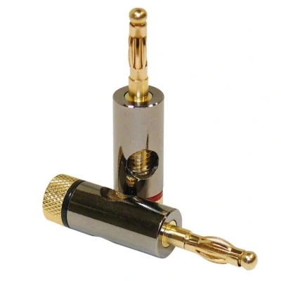 Afbeelding van Dynavox Bananenstecker 2 x rot, schwarz