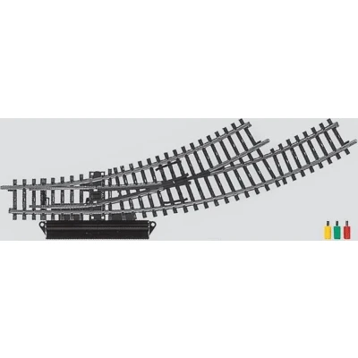 Afbeelding van H0 Märklin K rails (zonder ballastbed) 2268 Gebogen wissel, Links 2 stuk(s)