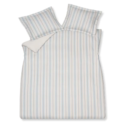 Afbeelding van Vandyck Serene Lines Dekbedovertrekset Powder Blue 2 persoons (200x200/220 + Slopen)