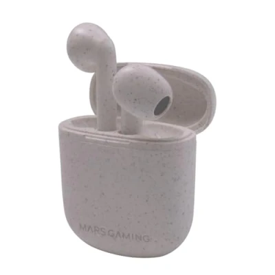Afbeelding van MARSGAMING MHIECO Mars Gaming Eco vriendelijke Draadloze TWS Hoofdtelefoon, Bluetooth 51, Microfoon, Organisch Wheat Straw Materiaal Grijs
