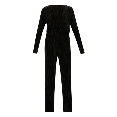 Afbeelding van s.Oliver MIT Plisseefalten Jumpsuit, Dames, Maat: 46, Schwarz