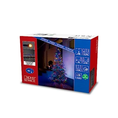 Afbeelding van KONSTSMIDE led lichtsnoer Micro compacte lampjes, 400 gekleurde dioden (1 stuk)