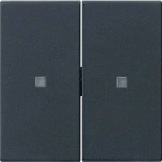 Afbeelding van Gira System 3000 2 voudige wip onbedrukt 55 zwart
