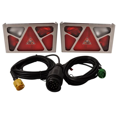 Afbeelding van Aspock Multipoint 5 verlichtingsset inclusief RVS beschermrekken 13 polig kies de gewenste hoofdkabel