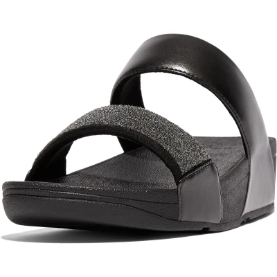 Afbeelding van FitFlop Women Lulu Opul Slides All Black Schoenmaat 38
