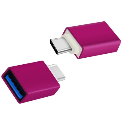 Afbeelding van USB verloopstekker Roze Allteq