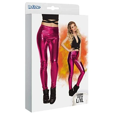 Afbeelding van Boland Legging Glance knalroze (L/XL) Volwassenen Showgirl Glitter and Glamour Festival