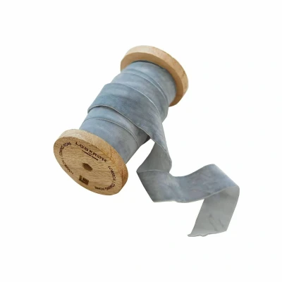 Afbeelding van LOBERON Fluwelen lint Andaris blauw
