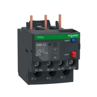 Afbeelding van Schneider Electric TeSys LRD differentiële thermische overbelasting, 5,5 8 A instelbereik, klasse 10 A, motorbescherming, LRD12