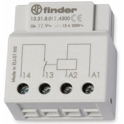 Afbeelding van Finder Serie 13 schakelrelais inbouw 13.31.8.012.4300 1 sluiter 12 V/AC 12A 1St